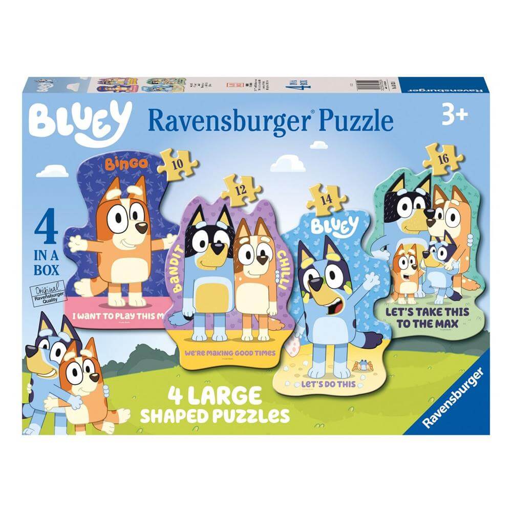 Ravensburger Bluey 4 Large Shaped Puzzles
